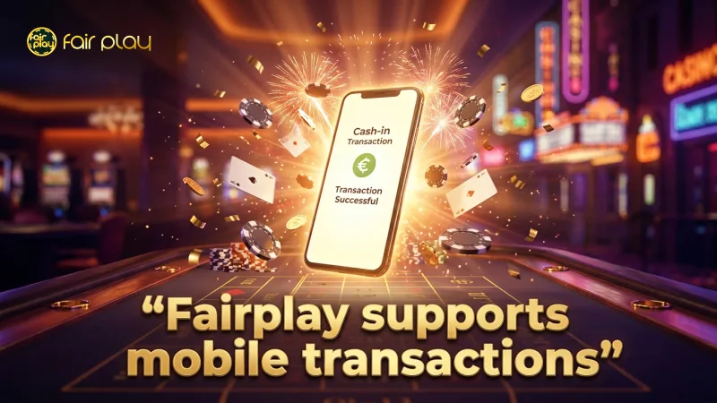 Mobile cash-in and cash-out ensure smoother gameplay