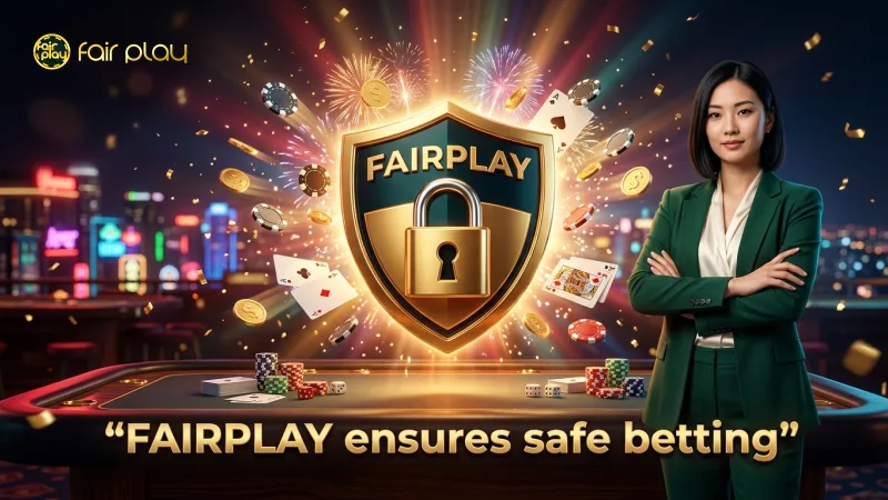 FAIRPLAY logo with secure shield emphasizes trust and safety