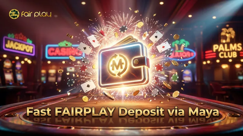 Maya deposits confirm quick crediting to FAIRPLAY accounts.