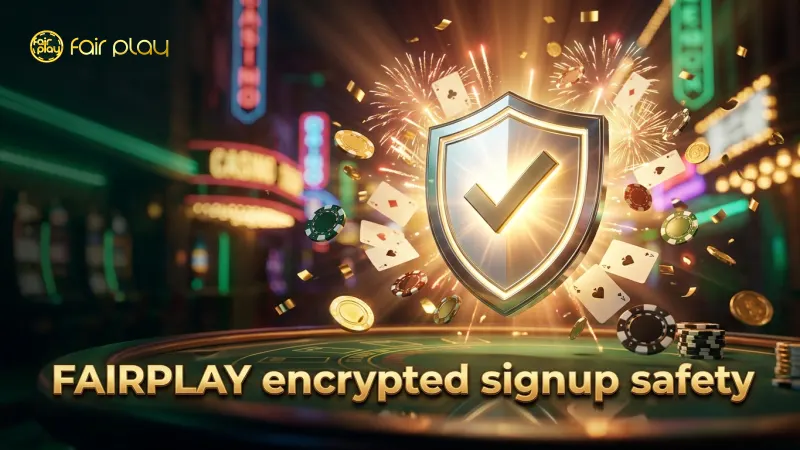 FAIRPLAY ensures encrypted data protection at signup.