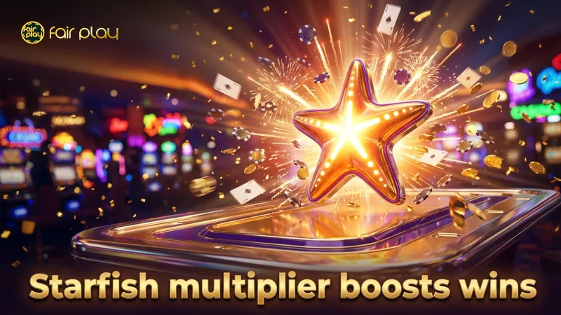 Starfish multiplier adds exciting chances during Happy Fishing online.