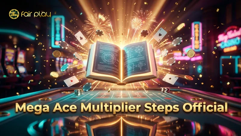 Official documentation explains Mega Ace's progressive multiplier steps.