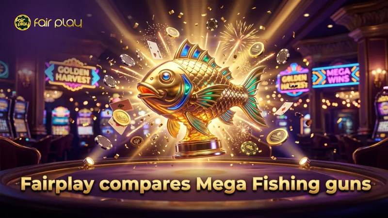 Detailed comparison of gun types in Mega Fishing and Happy Fishing