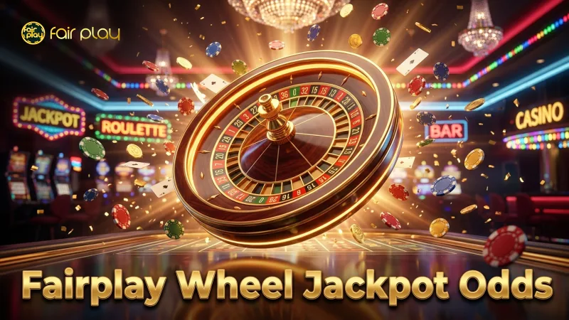 Wheel of Fortune segments display varying jackpot odds