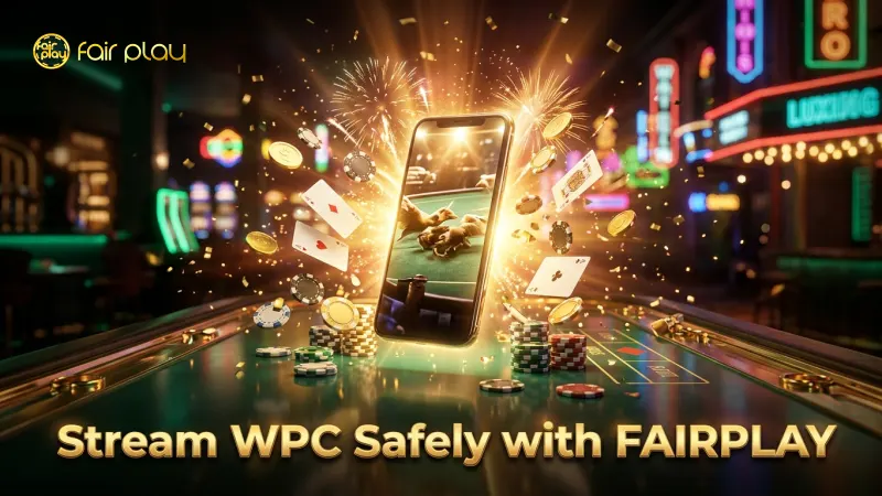 FAIRPLAY platform displaying official WPC Online Sabong stream
